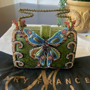 Mary Frances Butterfly purse handbag like new